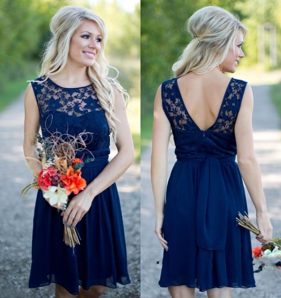royal blue chiffon short bridesmaid dresses for wedding laces jewel backless knee length maid of honor prom dresses, White;pink
royal blue chiffon short bridesmaid dresses for wedding laces jewel backless knee length maid of honor prom dresses, White;pink