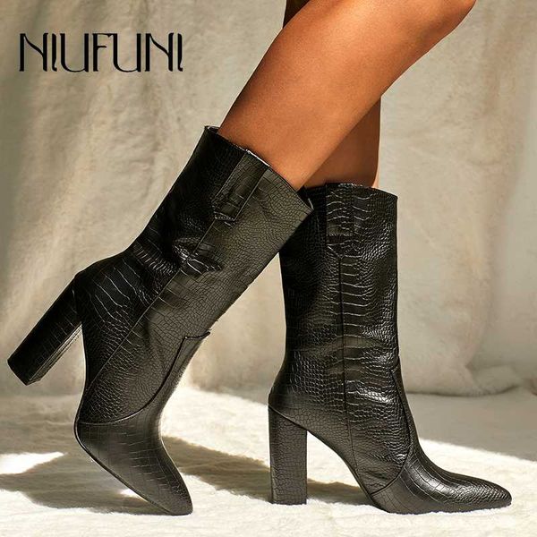 pointed toe black women's mid-calf boots niufuni sleeve high heels casual women's shoes plus size 35-42 bottes femme
pointed toe black women's mid-calf boots niufuni sleeve high heels casual women's shoes plus size 35-42 bottes femme