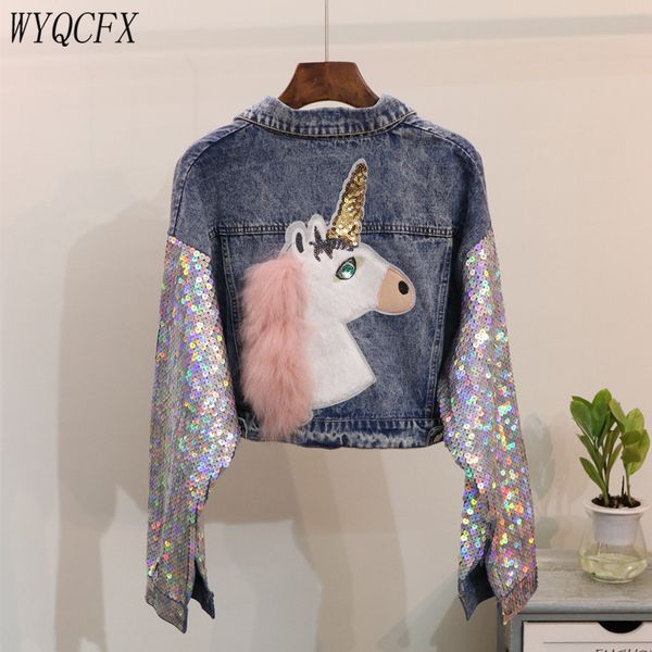 2020 new short denim jacket women sequined batwing sleeve print cartoon pattern outwear female spring autumn casual jeans coat, Black;brown
2020 new short denim jacket women sequined batwing sleeve print cartoon pattern outwear female spring autumn casual jeans coat, Black;brown