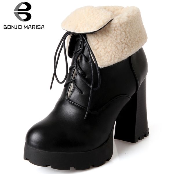 bonjomarisa new cool black platform booties ladies winter warm fur ankle boots women 2019 lace-up high heels shoes woman
bonjomarisa new cool black platform booties ladies winter warm fur ankle boots women 2019 lace-up high heels shoes woman