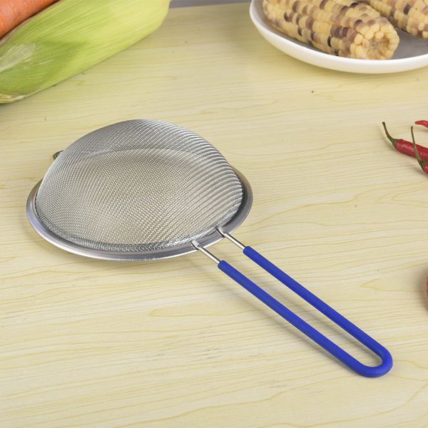 long silicone handle anti-scald kitchen tools soy milk filter stainless steel boutique net colander broadside twill oil grid
long silicone handle anti-scald kitchen tools soy milk filter stainless steel boutique net colander broadside twill oil grid