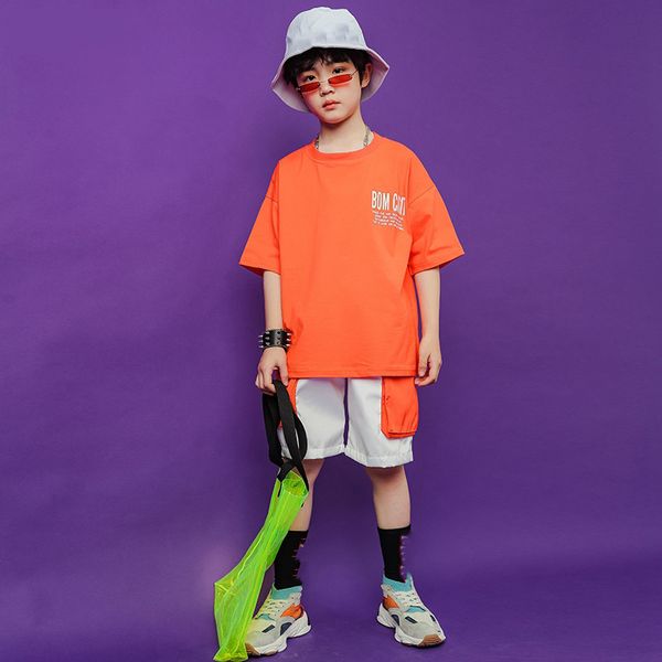 children's hip-hop suit boy summer yellow short-sleeved hiphop performance clothes loose children's hip-hop costume tide, White
children's hip-hop suit boy summer yellow short-sleeved hiphop performance clothes loose children's hip-hop costume tide, White