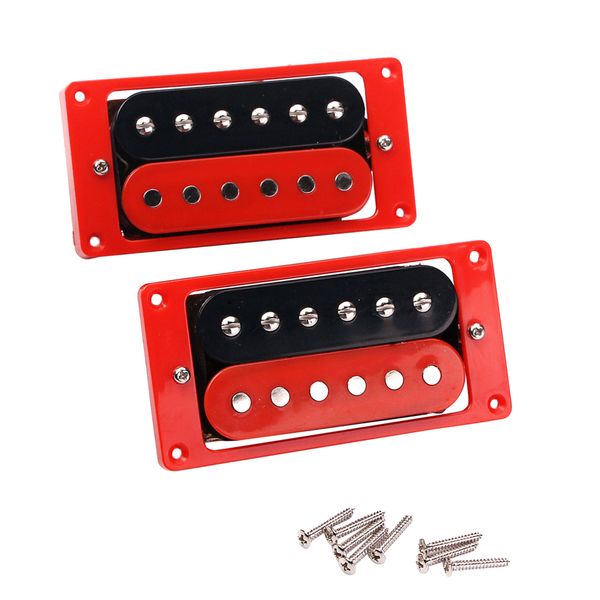 1 set of metal pickups for electric guitar with 2 neck bridges
1 set of metal pickups for electric guitar with 2 neck bridges