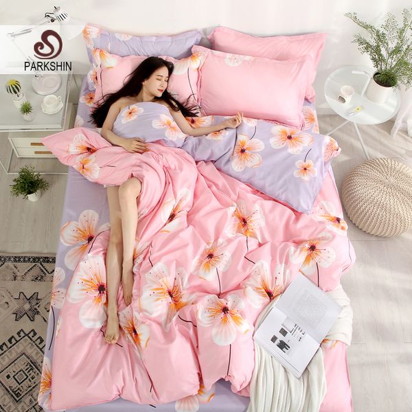 parkshin pink bedding set double size duvet cover set flat sheet for student bed linen bedspread decor home textiles
parkshin pink bedding set double size duvet cover set flat sheet for student bed linen bedspread decor home textiles