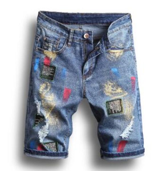 men knee length jeans summer denim shorts male jeans shorts bermuda skate board harem mens jogger ripped patchwork design, Blue
men knee length jeans summer denim shorts male jeans shorts bermuda skate board harem mens jogger ripped patchwork design, Blue