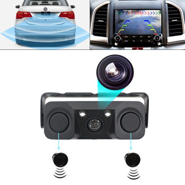 3in1 auto car parktronic video parking sensor automotive reverse alarm with rear view camera + 2 radar sensor
3in1 auto car parktronic video parking sensor automotive reverse alarm with rear view camera + 2 radar sensor