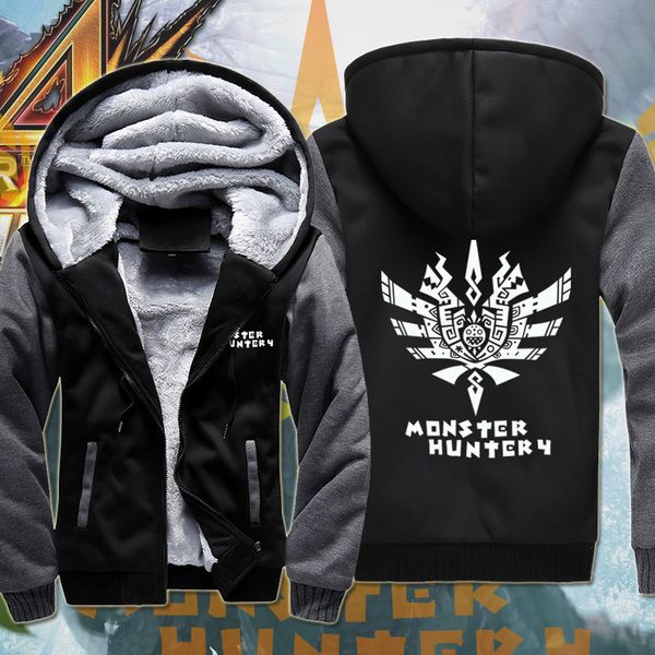 dropshiping monster winter hoodie jacket wool liner fleece thick zipper pocket for men's sweatshirt coat, Black
dropshiping monster winter hoodie jacket wool liner fleece thick zipper pocket for men's sweatshirt coat, Black
