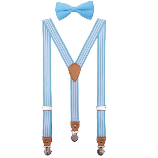 deobox baby boys suspenders and bow tie set adjustable y back with heart clips, Black
deobox baby boys suspenders and bow tie set adjustable y back with heart clips, Black