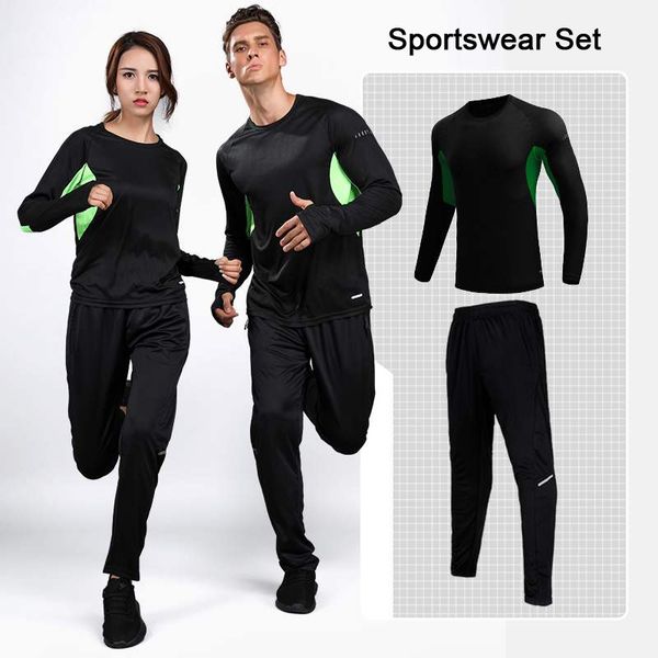 men sport suits sportswear set women gym clothing fabric fitness training tracksuit o-neck design running sets mens jogging suit, Black;blue
men sport suits sportswear set women gym clothing fabric fitness training tracksuit o-neck design running sets mens jogging suit, Black;blue