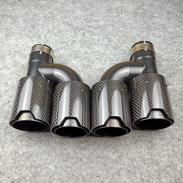 one pair glossy black h style carbon fiber exhaust end tips auto muffler black stainless steel for with m logo
one pair glossy black h style carbon fiber exhaust end tips auto muffler black stainless steel for with m logo
