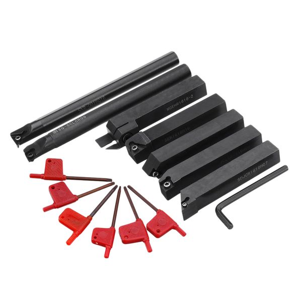 7pcs 16mm cnc lathe threading turning tool boring bar set with t15 wrench 
7pcs 16mm cnc lathe threading turning tool boring bar set with t15 wrench