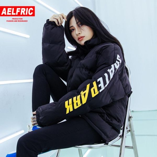 aelfric new winter warm jacket women thicken coat couple fashion letter printed parka removable hooded jackets sp37, Black
aelfric new winter warm jacket women thicken coat couple fashion letter printed parka removable hooded jackets sp37, Black