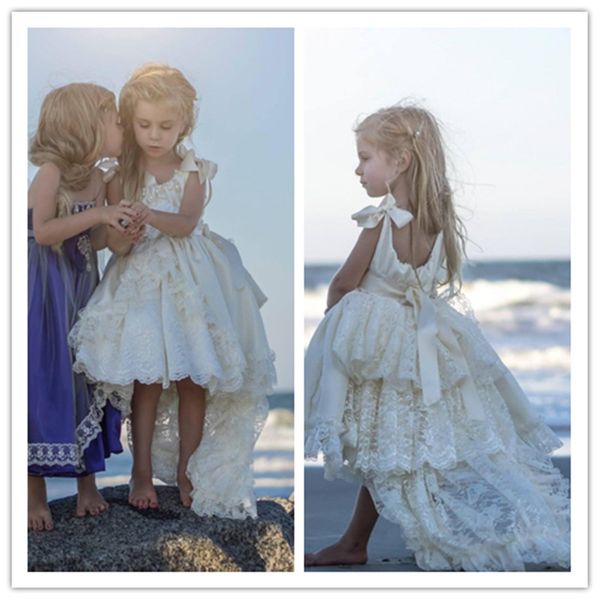 cute white lace high low girls pageant dresses 2019 tiered beads ribbon flower girl dresses for wedding ivory kids birthday party dresses, White;blue
cute white lace high low girls pageant dresses 2019 tiered beads ribbon flower girl dresses for wedding ivory kids birthday party dresses, White;blue