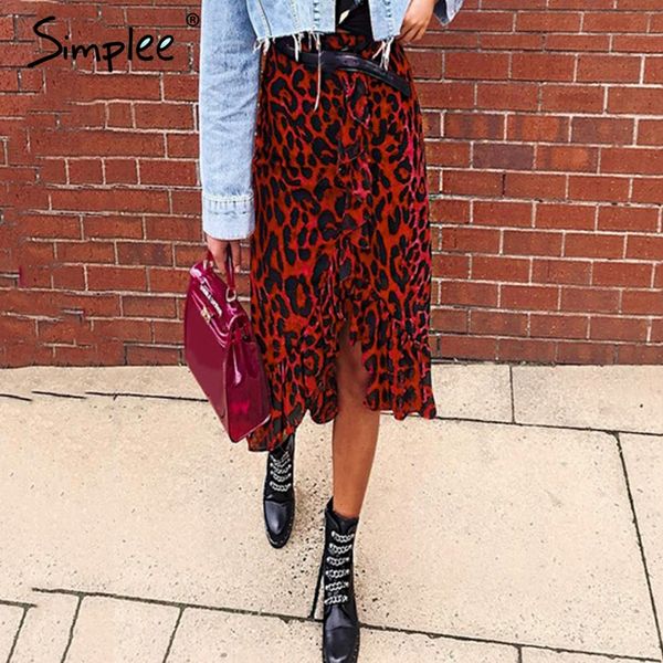 simplee leopard midi pencil skirt women autumn high waist ruffle red girl skirts 2018 vintage female korean winter skirt, Black
simplee leopard midi pencil skirt women autumn high waist ruffle red girl skirts 2018 vintage female korean winter skirt, Black