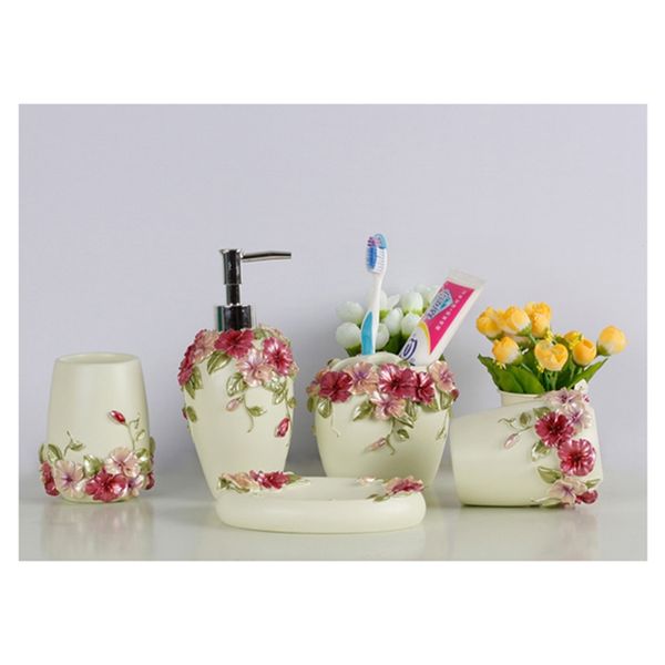 country style resin 5pcs bathroom accessories set soap dispenser/toothbrush holder/tumbler/soap dish (green) bathroom sinks
country style resin 5pcs bathroom accessories set soap dispenser/toothbrush holder/tumbler/soap dish (green) bathroom sinks