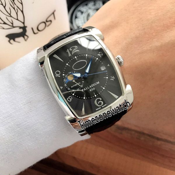 new kalpa palladium 950 steel case black dial moon phase automatic mens watch black leather watches timezonewatch e12b2, Slivery;brown
new kalpa palladium 950 steel case black dial moon phase automatic mens watch black leather watches timezonewatch e12b2, Slivery;brown