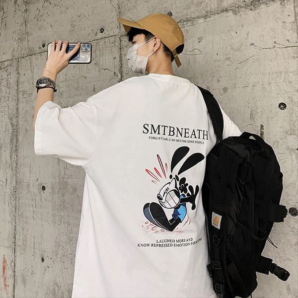 summer 2020 t-shirt ins round neck cartoon printed men's dark series loose couple half sleeve t-shirt fashion, White
summer 2020 t-shirt ins round neck cartoon printed men's dark series loose couple half sleeve t-shirt fashion, White