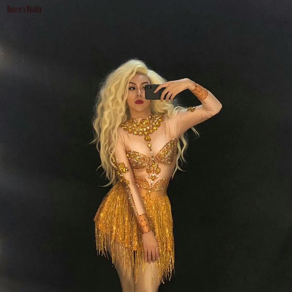 sparkly crystals gold jumpsuit stretch tassel outfit celebrate bright rhinestones bodysuit costume female singer birthday dress, Black;red
sparkly crystals gold jumpsuit stretch tassel outfit celebrate bright rhinestones bodysuit costume female singer birthday dress, Black;red