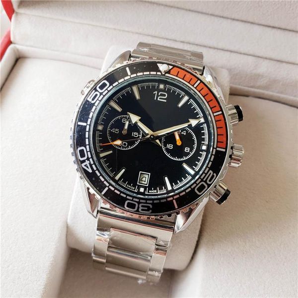 all dials work luxury mens watches designer watches unidirectional rotating bezel stainless steel quartz movement watch wholesale wristwatch, Slivery;brown
all dials work luxury mens watches designer watches unidirectional rotating bezel stainless steel quartz movement watch wholesale wristwatch, Slivery;brown