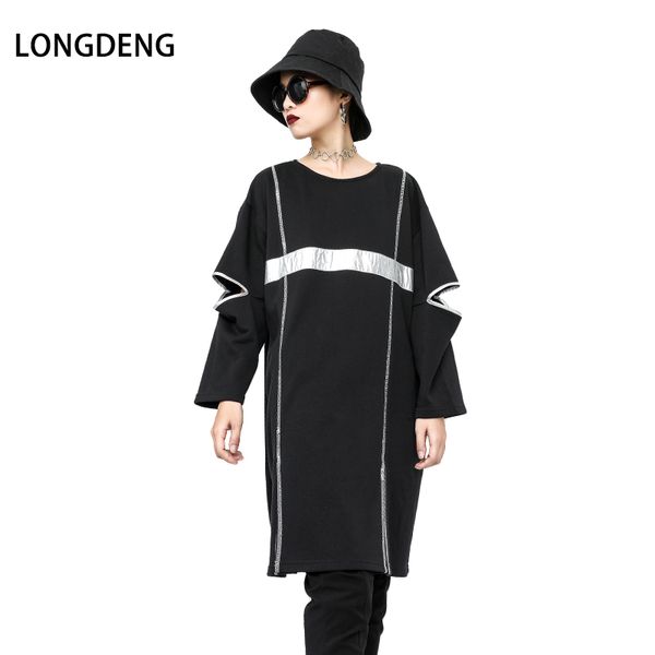 fashion streetwear autumn winter solid black long sleeve o-neck female pullovers sweatshirt plus size for women clothing 180390
fashion streetwear autumn winter solid black long sleeve o-neck female pullovers sweatshirt plus size for women clothing 180390