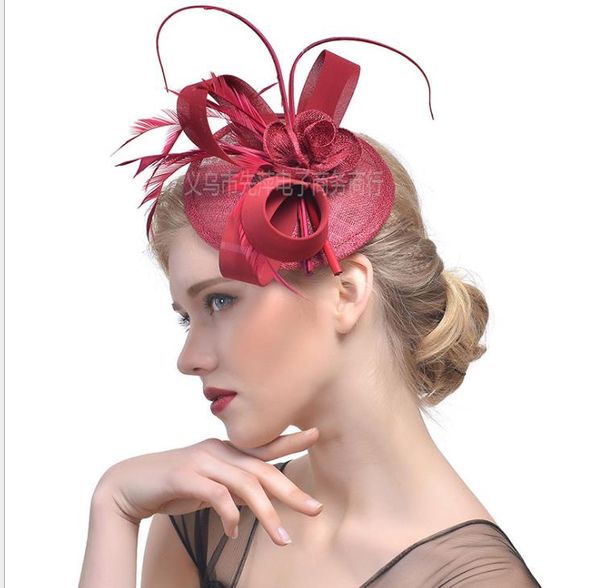 bride headwear feather hat jewelry racing festival hemp yarn headwear hair jewelry, Silver
bride headwear feather hat jewelry racing festival hemp yarn headwear hair jewelry, Silver