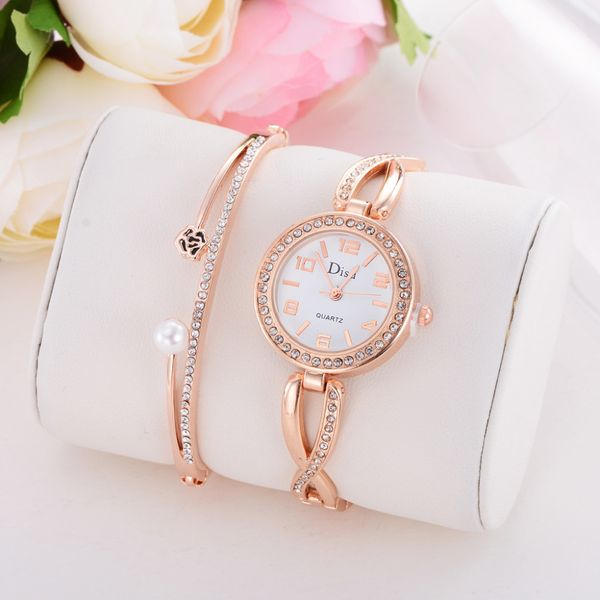 3 pcs suit disu stainless steel bracelet digital watch women watches ladies diamond quartz wristwatch clock xb40, Slivery;brown
3 pcs suit disu stainless steel bracelet digital watch women watches ladies diamond quartz wristwatch clock xb40, Slivery;brown