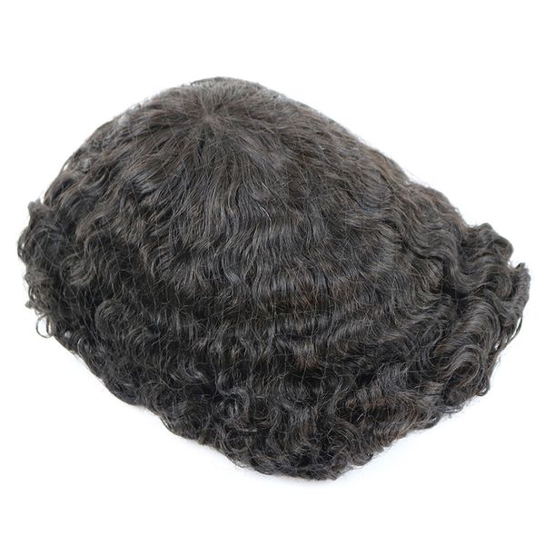 durable skin base 20mm deep curl men human hair system replacement toupee hairpiece installation wig prosthesis for hair loss, Black
durable skin base 20mm deep curl men human hair system replacement toupee hairpiece installation wig prosthesis for hair loss, Black