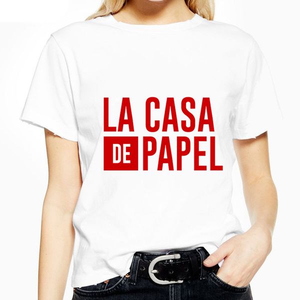 la casa de papel t shirt summer women fashion 2020 bella ciao t-shirt camiseta de mujer new money heist harajuku tshirts, White
la casa de papel t shirt summer women fashion 2020 bella ciao t-shirt camiseta de mujer new money heist harajuku tshirts, White