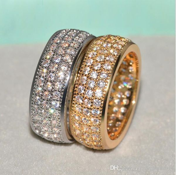 choucong luxury jewelry 925 sterling silver&gold fill pave white sapphire cz diamond popular party women wedding bridal ring for lover gift, Slivery;golden
choucong luxury jewelry 925 sterling silver&gold fill pave white sapphire cz diamond popular party women wedding bridal ring for lover gift, Slivery;golden