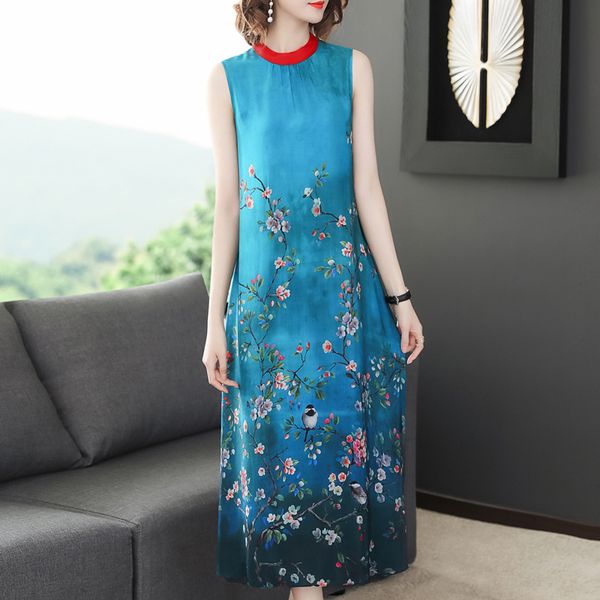 l-4xl new silk dresses plus size vintage loose women print a-line dress 2019 new pattern sleeveless dress lady nightclub costume, Black;gray
l-4xl new silk dresses plus size vintage loose women print a-line dress 2019 new pattern sleeveless dress lady nightclub costume, Black;gray