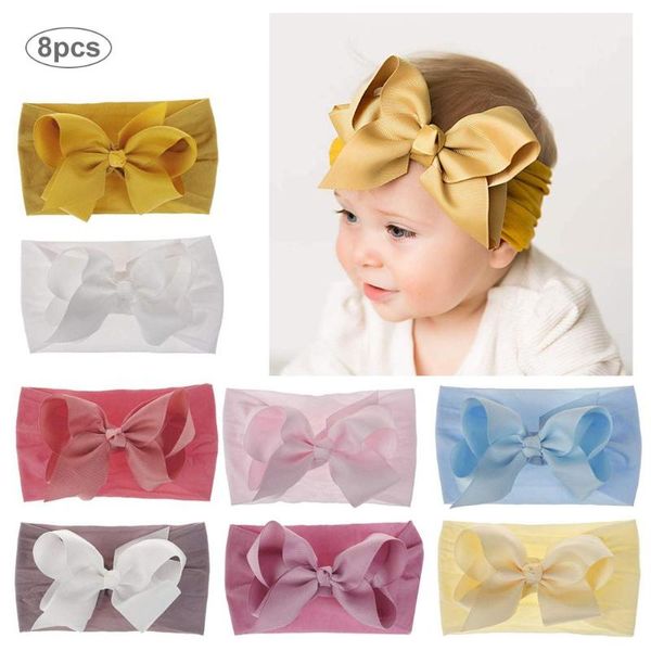 7/8pcs newborn baby headband bow nylon head wrap turban knotted girls hairband baby girl hair accessories gifts, Slivery;white
7/8pcs newborn baby headband bow nylon head wrap turban knotted girls hairband baby girl hair accessories gifts, Slivery;white