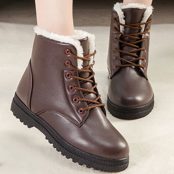 snow boots for women waterproof large size 44 classic woman winter boots leather plush warm shoes wedge female ankle ac-29, Black
snow boots for women waterproof large size 44 classic woman winter boots leather plush warm shoes wedge female ankle ac-29, Black