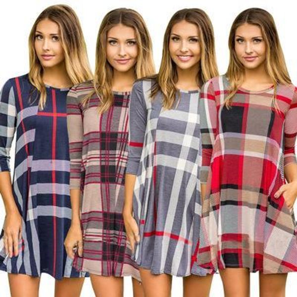 women spring summer uk checks style dresses ladies ol pocket dresses elegant skirt cotton fabric, Black;gray
women spring summer uk checks style dresses ladies ol pocket dresses elegant skirt cotton fabric, Black;gray