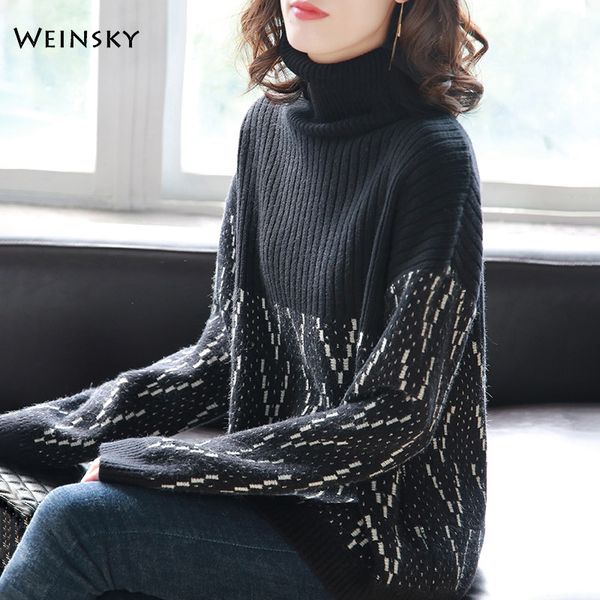 women knitted sweater and pullovers korean fashion turtleneck elegant ladies sweater casual women jumpers sweaters, White;black
women knitted sweater and pullovers korean fashion turtleneck elegant ladies sweater casual women jumpers sweaters, White;black