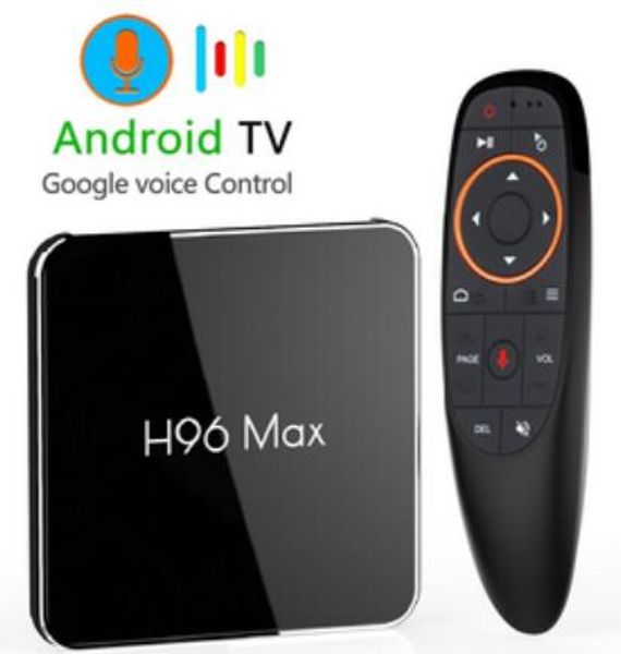 

Android 8.1 4 ГБ 64 ГБ Amlogic S905X2 LPDDR4 Smart TV Box Двойной Wi-Fi H.265 1080p 4K USB3.0 H96 MAX X2 Google Voice Control