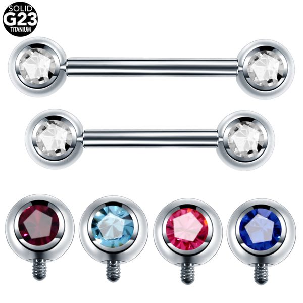 1pc g23 titanium internal thread tongue barbell piercings nipple piercings tongue straight barbells earring rings body jewelry, Slivery;golden
1pc g23 titanium internal thread tongue barbell piercings nipple piercings tongue straight barbells earring rings body jewelry, Slivery;golden