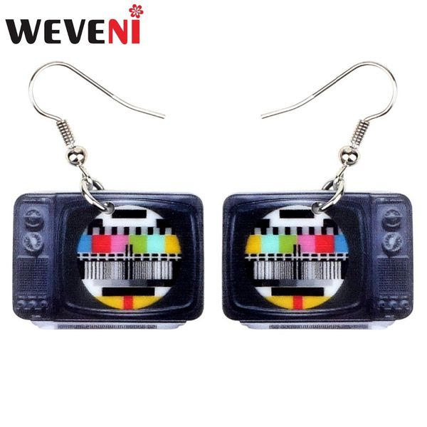 weveni statement acrylic classical television earrings drop dangle big long fashion jewelry for women girls gift accessories, Silver
weveni statement acrylic classical television earrings drop dangle big long fashion jewelry for women girls gift accessories, Silver