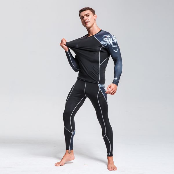 men's sportswear suit training shirt +running pants 2 piece tracksuit men gym quick dry clothes sport union suit, Black;blue
men's sportswear suit training shirt +running pants 2 piece tracksuit men gym quick dry clothes sport union suit, Black;blue