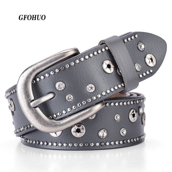 gfohuo genuine leather stylish womens retro cool rivet ladies waistband europe and the united states wind belt for jeans, Black;brown
gfohuo genuine leather stylish womens retro cool rivet ladies waistband europe and the united states wind belt for jeans, Black;brown