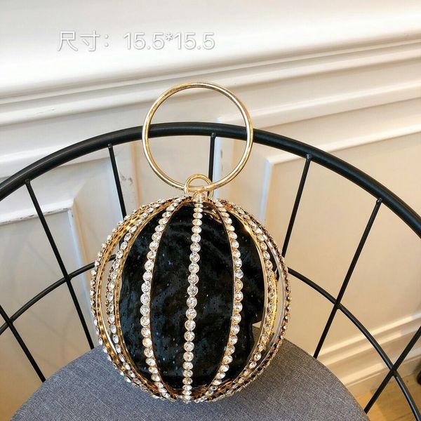 2019 new women's bag alloy water-drill round-ball birdcage dinner bag-and-bag tide
2019 new women's bag alloy water-drill round-ball birdcage dinner bag-and-bag tide