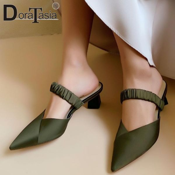 doratasia ladies summer slip-on genuine leather mules summer med heels mules women sweet shallow date shoes woman, Black
doratasia ladies summer slip-on genuine leather mules summer med heels mules women sweet shallow date shoes woman, Black