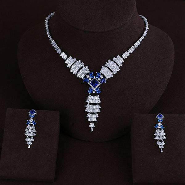 accking brilliant crystal zircon earrings and necklace bridal jewelry set wedding dress accessaries, Silver
accking brilliant crystal zircon earrings and necklace bridal jewelry set wedding dress accessaries, Silver