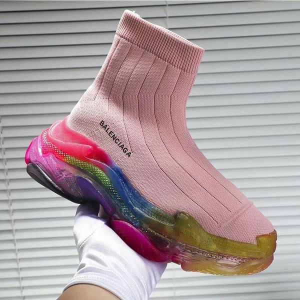 socks shoes female european station new high grade leisure ladies thick bottom comfortable color matching luxury knitted elastic boots, Black
socks shoes female european station new high grade leisure ladies thick bottom comfortable color matching luxury knitted elastic boots, Black
