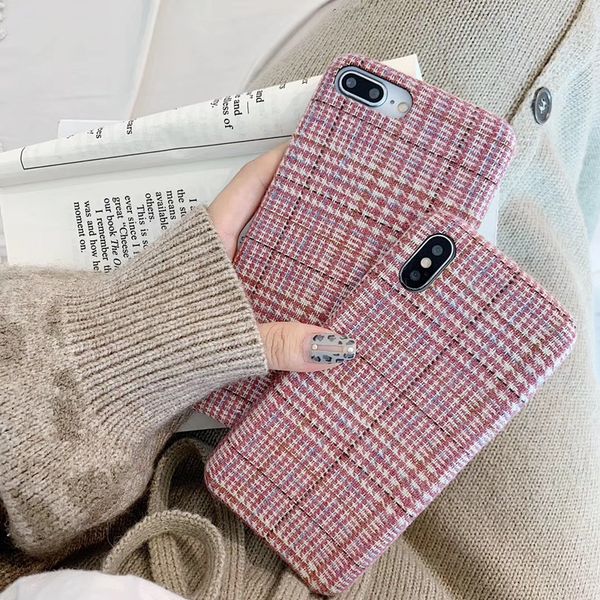 luxury cute british plaid prepared pink fabric textile phone case for iphone 7 8 6 6s plus x xr xs max cover for iphone 7 couqe
luxury cute british plaid prepared pink fabric textile phone case for iphone 7 8 6 6s plus x xr xs max cover for iphone 7 couqe