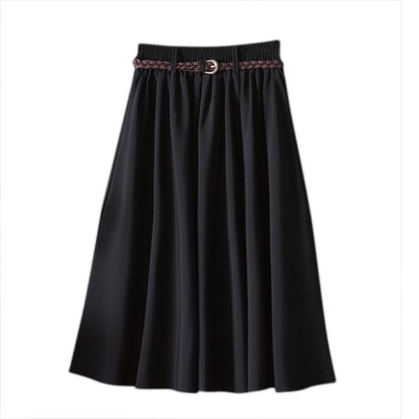 x summer women skirt comfort solid a line mid calf skirt female plus size korean skirts harajuku, Black
x summer women skirt comfort solid a line mid calf skirt female plus size korean skirts harajuku, Black