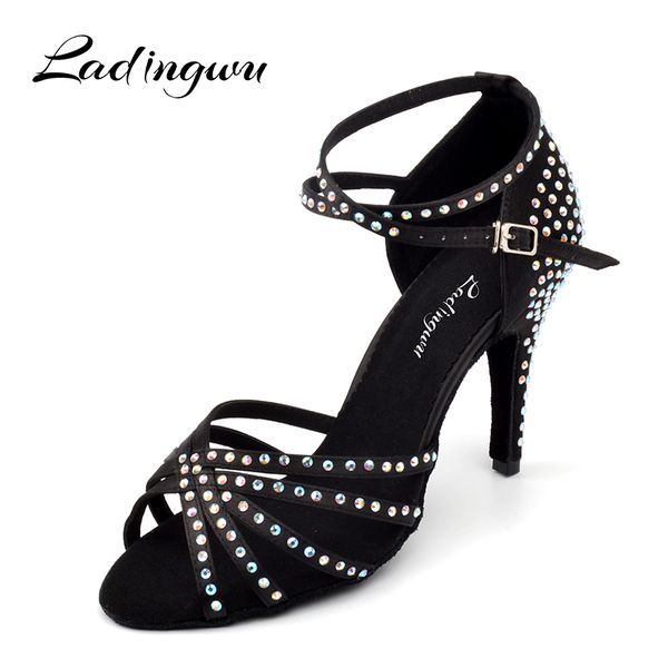 ladingwu dance shoes woman salsa rhinestone latin dance shoes for women ballroom dancing soft bottom sandals 10cm
ladingwu dance shoes woman salsa rhinestone latin dance shoes for women ballroom dancing soft bottom sandals 10cm