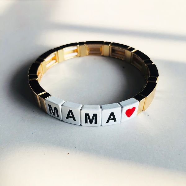 new fashion gold enamel tile mama elasticity bracelet gold mom bracelet mothers day gift new mama handmade gifts, Golden;silver
new fashion gold enamel tile mama elasticity bracelet gold mom bracelet mothers day gift new mama handmade gifts, Golden;silver