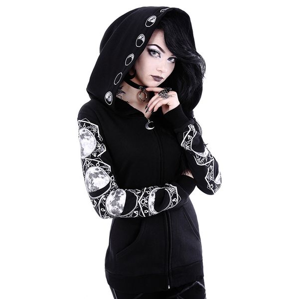 gothic hoodies women casual print long sleeve big hood zip-up sweatshirts female jumper punk style black zipper hoodies for lady
gothic hoodies women casual print long sleeve big hood zip-up sweatshirts female jumper punk style black zipper hoodies for lady