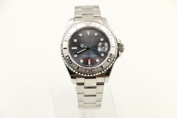 Luxury Mens Yacht Watches Master Stainless Steel Strap Automatic glide smooth second hand Mechanical Watch 2813Movement Wristwatch Sapphire
Luxury Mens Yacht Watches Master Stainless Steel Strap Automatic glide smooth second hand Mechanical Watch 2813Movement Wristwatch Sapphire
