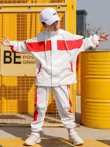 hip-hop boy suit children's long sleeve autumn and winter performance clothing dance costumes, Black;red
hip-hop boy suit children's long sleeve autumn and winter performance clothing dance costumes, Black;red